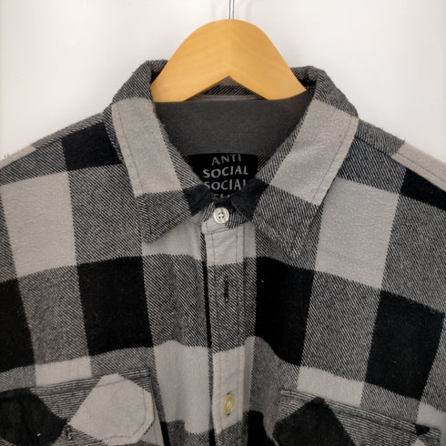 アンチソーシャルソーシャルクラブ ANTI SOCIAL SOCIAL CLUB ロゴプリントバッファローチェックシャツ メンズ XL
