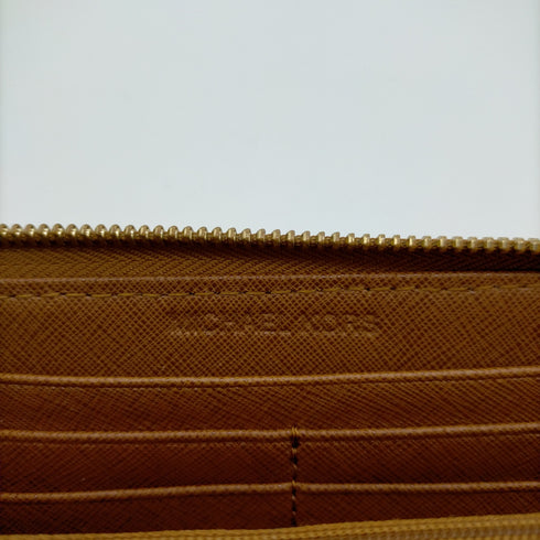 マイケルコース Michael Kors ラウンドファスナーレザーロングウォレット レディース