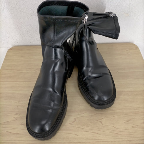 ザラ ZARA サイドジップ厚底ブーツ レディース EUR:37