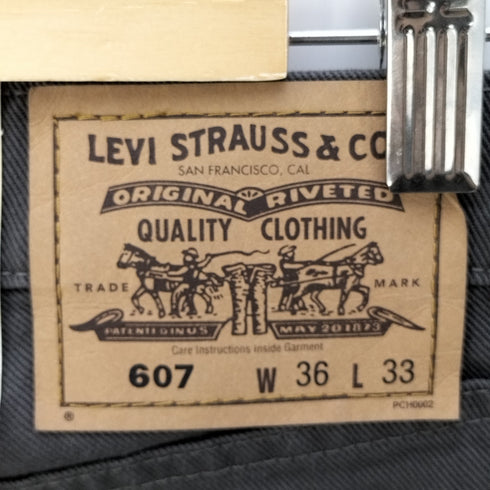 リーバイス Levis 2001年12月製 オレンジタブ 607-3654 フラッシャー付き デニムパンツ メンズ W:36 L:33