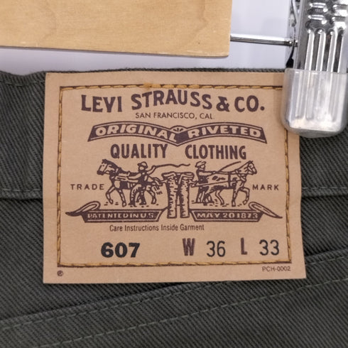 リーバイス Levis 2001年3月製 オレンジタブ 607-36 デニムパンツ メンズ W:36 L:33