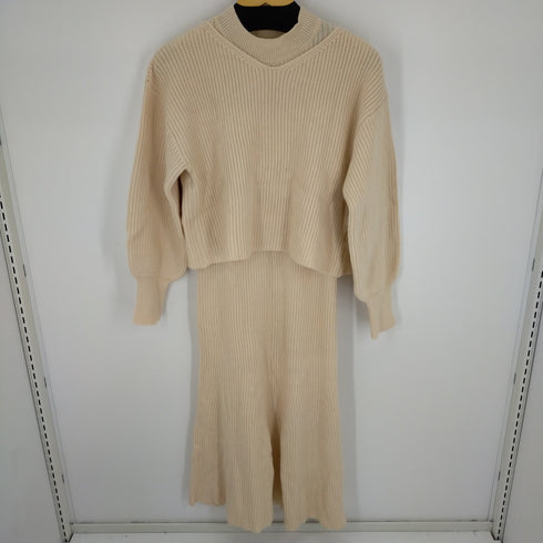 ナチュラルクチュール natural couture セットアップガーリーニットワンピース レディース FREE