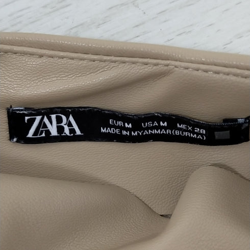 ザラ ZARA フェイクレザータイトスカート レディース M