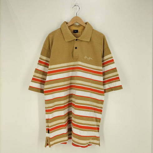ショーン ジョン Sean john マルチボーダー刺繍ロゴポロシャツ メンズ import:XXL