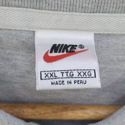 ナイキ NIKE 90S 銀タグ ペルー製 ヘムアシンメトリーポロシャツ メンズ import:XXL