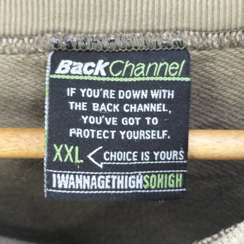 バックチャンネル Back Channel ブレットストックデザイン クルーネックスウェット メンズ import:XXL