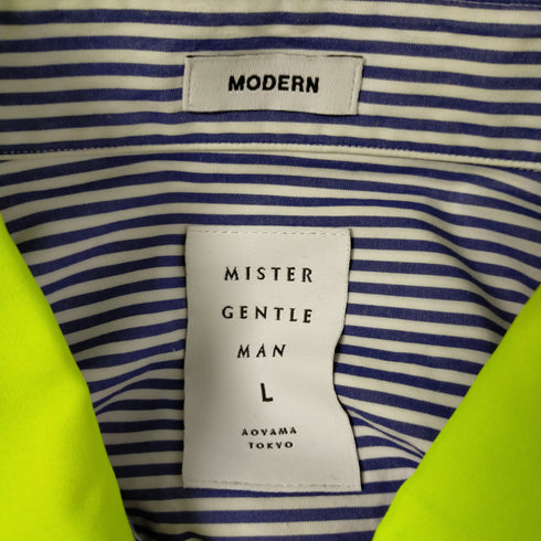 ミスタージェントルマン MR.GENTLEMAN NEON COLOR ACCENT S/S MODERN SHIRT メンズ JPN:L