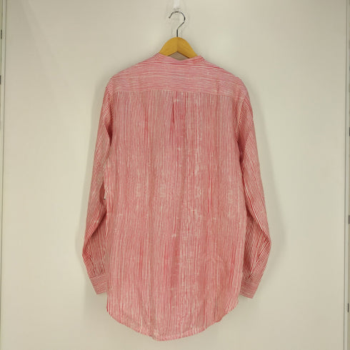 バナナタイム BANANATIME SLIM GRANDAD SHIRT BAMBOO STRIPES メンズ JPN:M