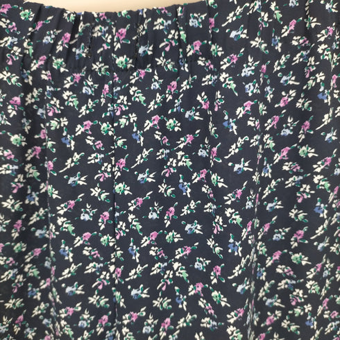 Siachi COLLECTION MADE IN USA フラワーパターンワイドポリイージーパンツ レディース JPN:S