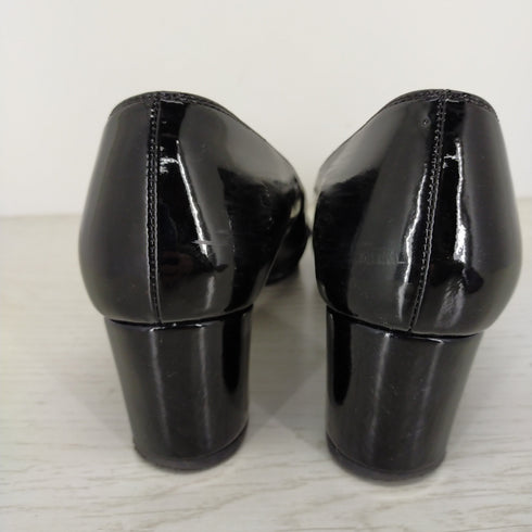 マッキントッシュフィロソフィー MACKINTOSH PHILOSOPHY リボン装飾 エナメルヒールパンプス レディース 24 1/2
