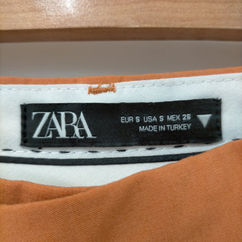 ザラ ZARA テングデザイン1タックワイドスラックス レディース JPN:S