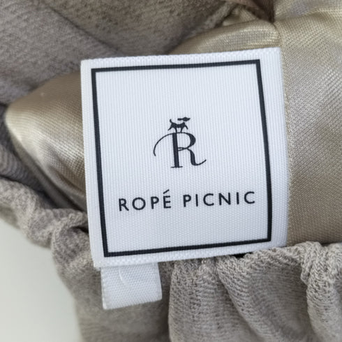ロペピクニック Rope Picnic 麻調BIGシルエットジャケット ワイドスラックス セットアップ レディース 40