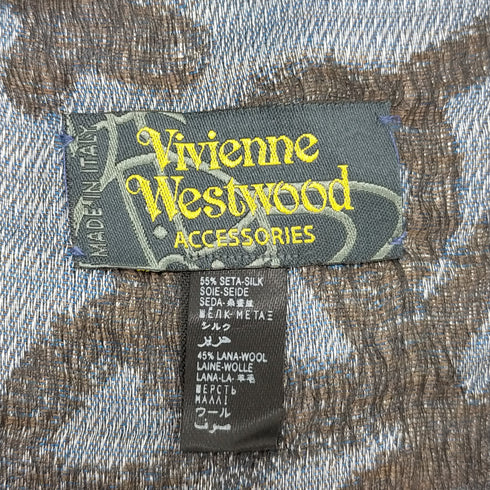 ヴィヴィアンウエストウッド アクセサリー Vivienne Westwood Accessories ロゴプリントシルク混ストール レディース