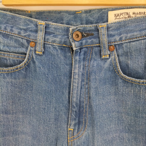キャピタル KAPITAL 日本製 岡山御津工場産 フレアデニムパンツ メンズ 32