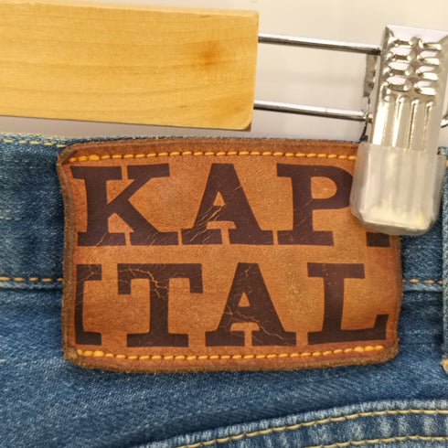キャピタル KAPITAL 日本製 岡山御津工場産 フレアデニムパンツ メンズ 32
