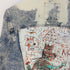 ザラ ZARA ×JEAN-MICHEL BASQUIAT ケミカルダメージ加工デニムジャケット メンズ import:M