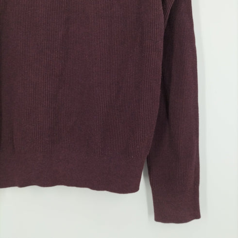 バナナリパブリック BANANA REPUBLIC IDEALジップ ハーフジップミドルネックニットカットソー メンズ import:M