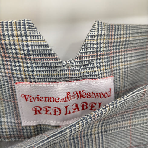 ヴィヴィアンウエストウッドレッドレーベル Vivienne Westwood RED LABEL 立体裁断チェックパンツ レディース JPN:2