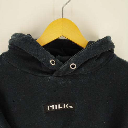 ミルクフェド MILKFED. ロゴワッペン プルオーバーパーカー レディース ONE SIZE
