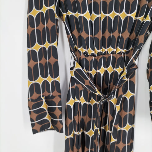 ザラ ZARA PRINTED MIDI DRESS レディース S
