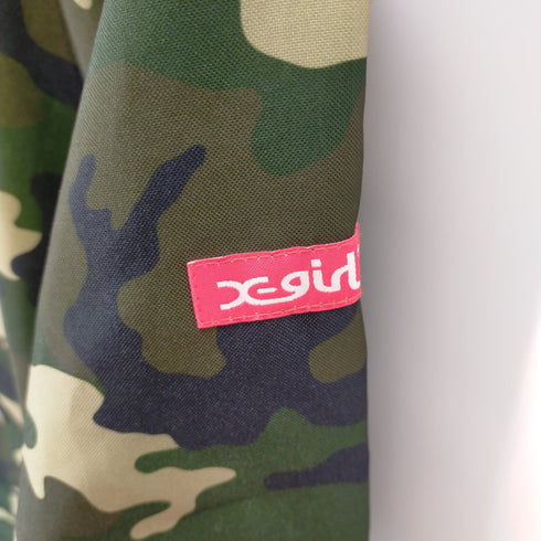 エックスガール X-girl COLLARLESS COACH JACKET レディース 1