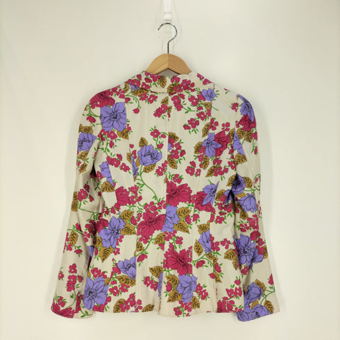 エトロ ミラノ ETRO MILANO イタリア製 シルク テーラードジャケット レディース 40