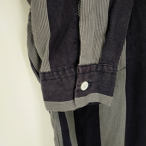 モンキータイム MONKEY TIME STRIPE PRINT OPEN SHIRT メンズ JPN:S
