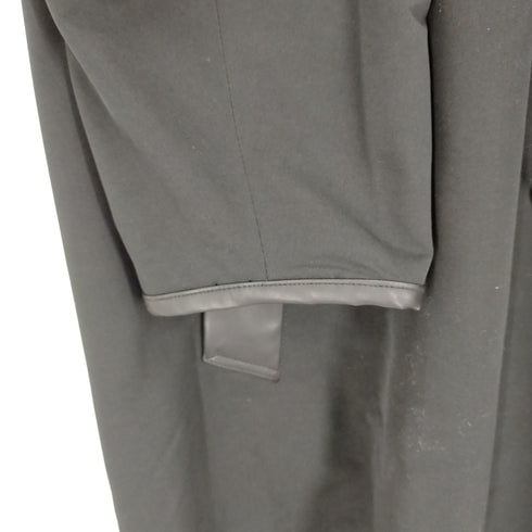 エマクローズ EMMA CLOTHES オーバーサイズ チェスターコート/ソフトレザー切替 メンズ JPN:M