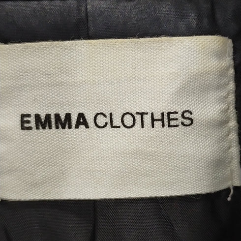 エマクローズ EMMA CLOTHES オーバーサイズ チェスターコート/ソフトレザー切替 メンズ JPN:M