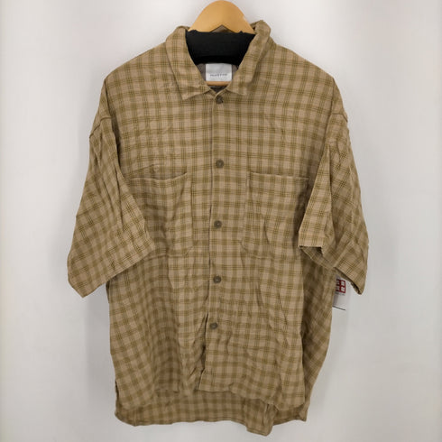 フリークスストア FREAKS STORE 21SS リネンブレンド チェック柄 S/Sシャツ メンズ JPN:L