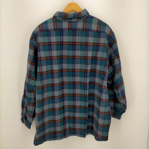 ペンドルトン PENDLETON 70S MADE IN USA チェックウールシャツ メンズ 3X
