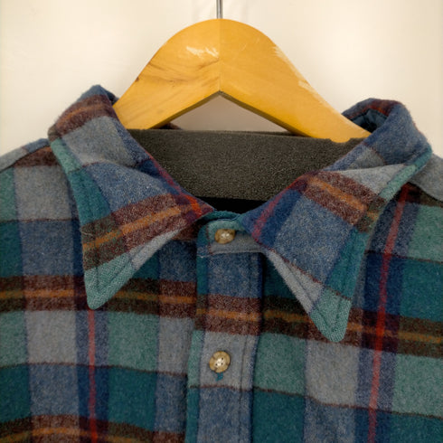ペンドルトン PENDLETON 70S MADE IN USA チェックウールシャツ メンズ 3X
