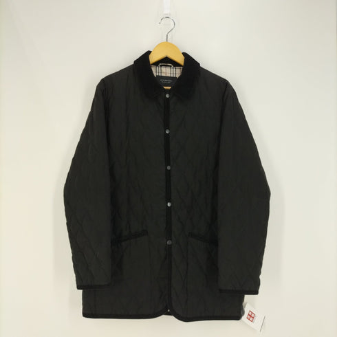 バーバリーブラックレーベル BURBERRY BLACK LABEL 裏地ノバチェック コーデュロイパイピング キルティングジャケット メンズ import:L