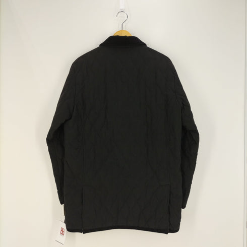 バーバリーブラックレーベル BURBERRY BLACK LABEL 裏地ノバチェック コーデュロイパイピング キルティングジャケット メンズ import:L