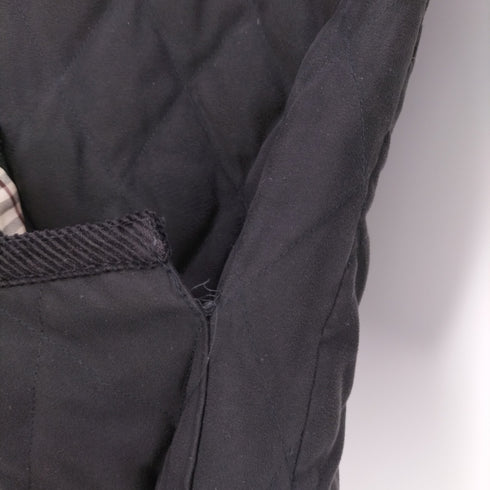 バーバリーブラックレーベル BURBERRY BLACK LABEL 裏地ノバチェック コーデュロイパイピング キルティングジャケット メンズ import:L