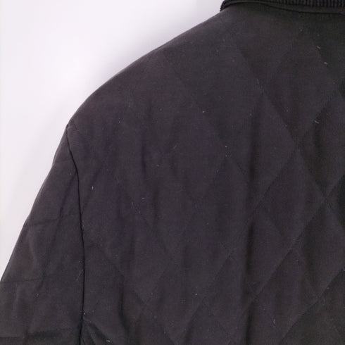 バーバリーブラックレーベル BURBERRY BLACK LABEL 裏地ノバチェック コーデュロイパイピング キルティングジャケット メンズ import:L