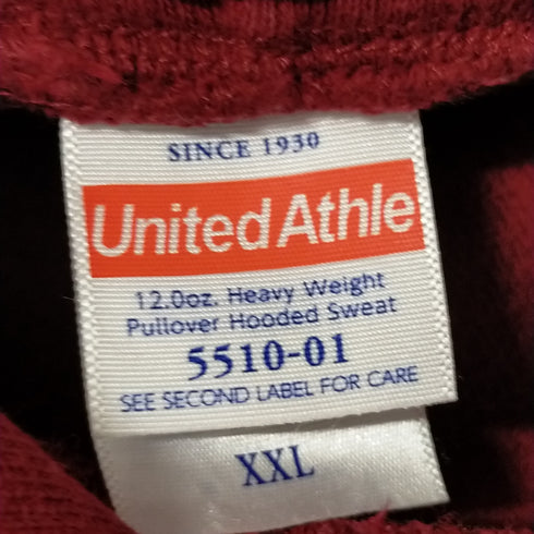 ユナイテッドアスレ UNITED ATHLE 12.0 oz. heavy weight pullover hooded sweat メンズ JPN:XXL