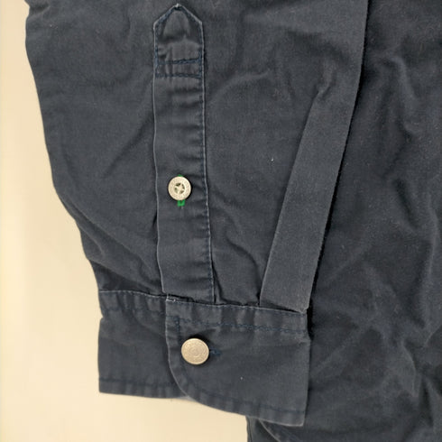 トミージーンズ tommy jeans 90S~00S メタルボタンコットン片ポケシャツ メンズ import:L