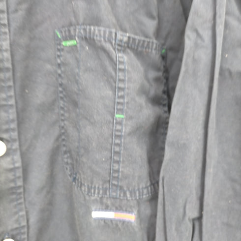 トミージーンズ tommy jeans 90S~00S メタルボタンコットン片ポケシャツ メンズ import:L