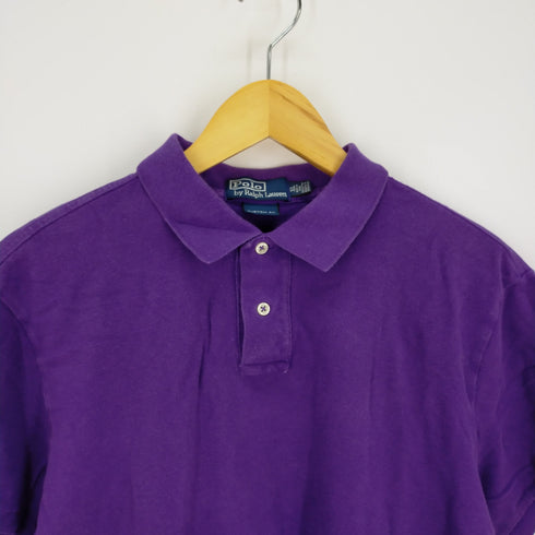 ポロバイラルフローレン Polo by RALPH LAUREN CUSTOM FIT 鹿の子ポロシャツ メンズ import:XL