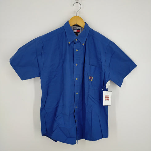 トミーヒルフィガー TOMMY HILFIGER エンブレム刺繍 S/S BDシャツ メンズ import:L