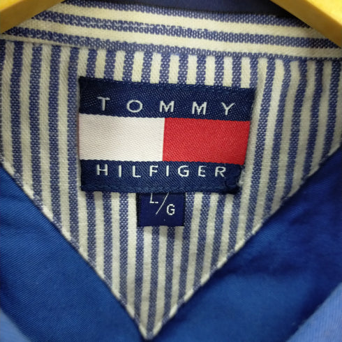 トミーヒルフィガー TOMMY HILFIGER エンブレム刺繍 S/S BDシャツ メンズ import:L
