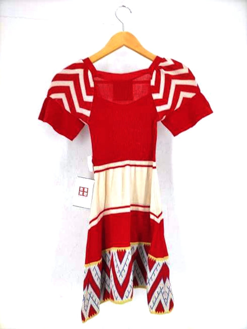 ドレスキャンプ DRESS CAMP 総柄ニットワンピース レディース JPN:38