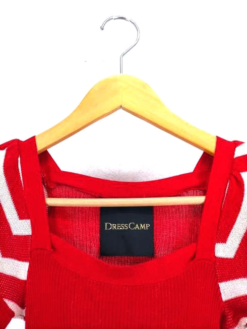 ドレスキャンプ DRESS CAMP 総柄ニットワンピース レディース JPN:38
