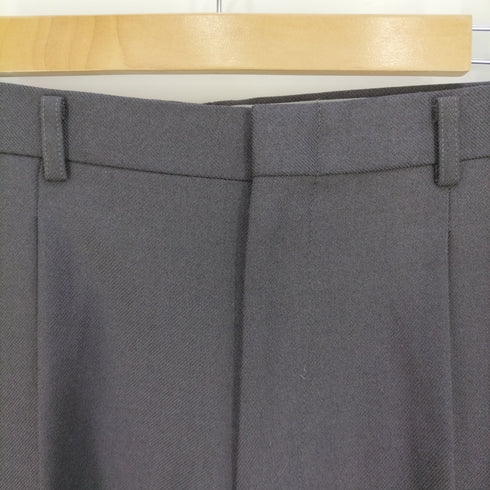 LAWTHER ポリウール 1タックワイドスラックス メンズ