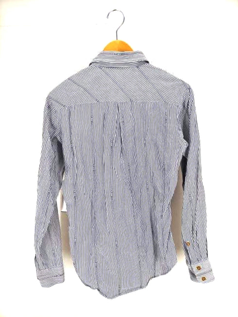 ヴィヴィアンウエストウッドマン Vivienne Westwood MAN ワンポイント刺しゅう ストライプシャツ メンズ JPN:44