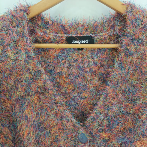 デシグアル Desigual カラフルフェイクファー カーディガン レディース JPN:S