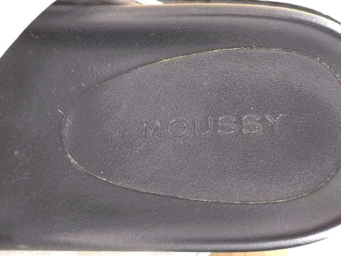 マウジー moussy シルバーバックル レザーサンダル レディース M