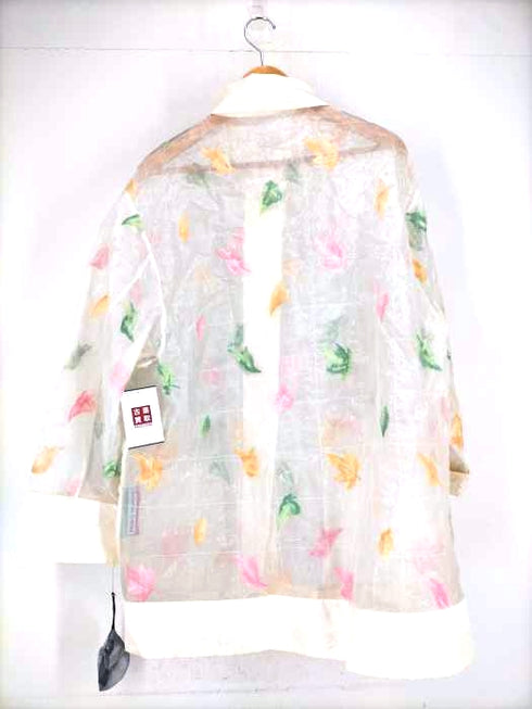PAOLO BISAGNI 刺繍シアー切替シャツジャケット レディース 42