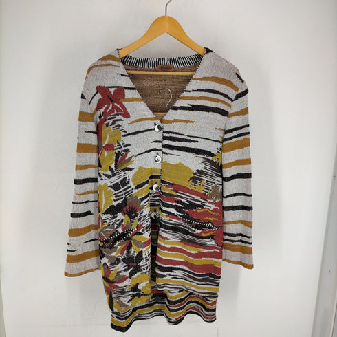ミッソーニ MISSONI イタリア製 マルチカラーセットアップサマーニット レディース